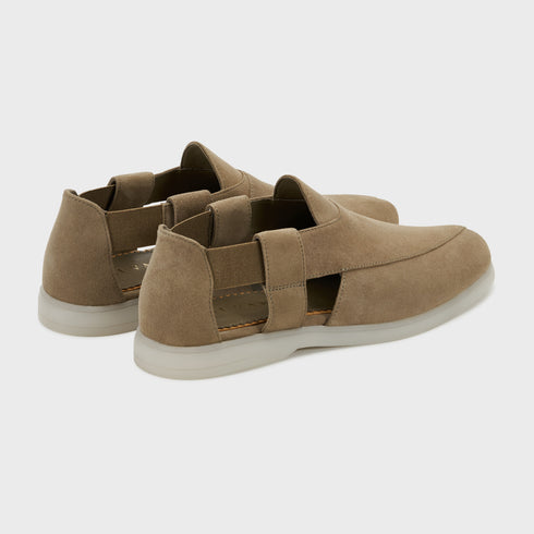 Summer Peshauri | Khaki Suede
